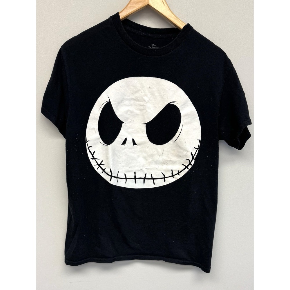 Disney Nightmare Before Christmas Jack Skellington T-Shirt Grunge Sz Medium